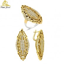 Gümüş Taşlı Set